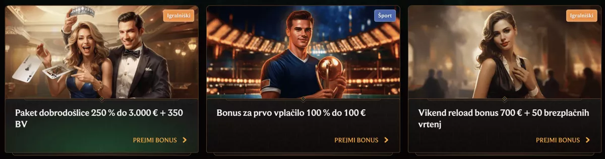 Bonusi CrownPlay